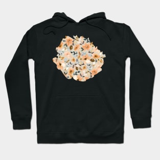 Tropical flowers-Peach sand Hoodie